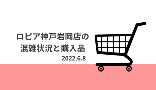 【ロピア】神戸岩岡店の混雑状況と購入品　～2022年6月8日～